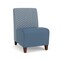 Lesro Siena Lounge Reception Armless Guest Chair, Walnut, RS Rain Song Back, MD Titan Seat SN1102 - alternate 1
